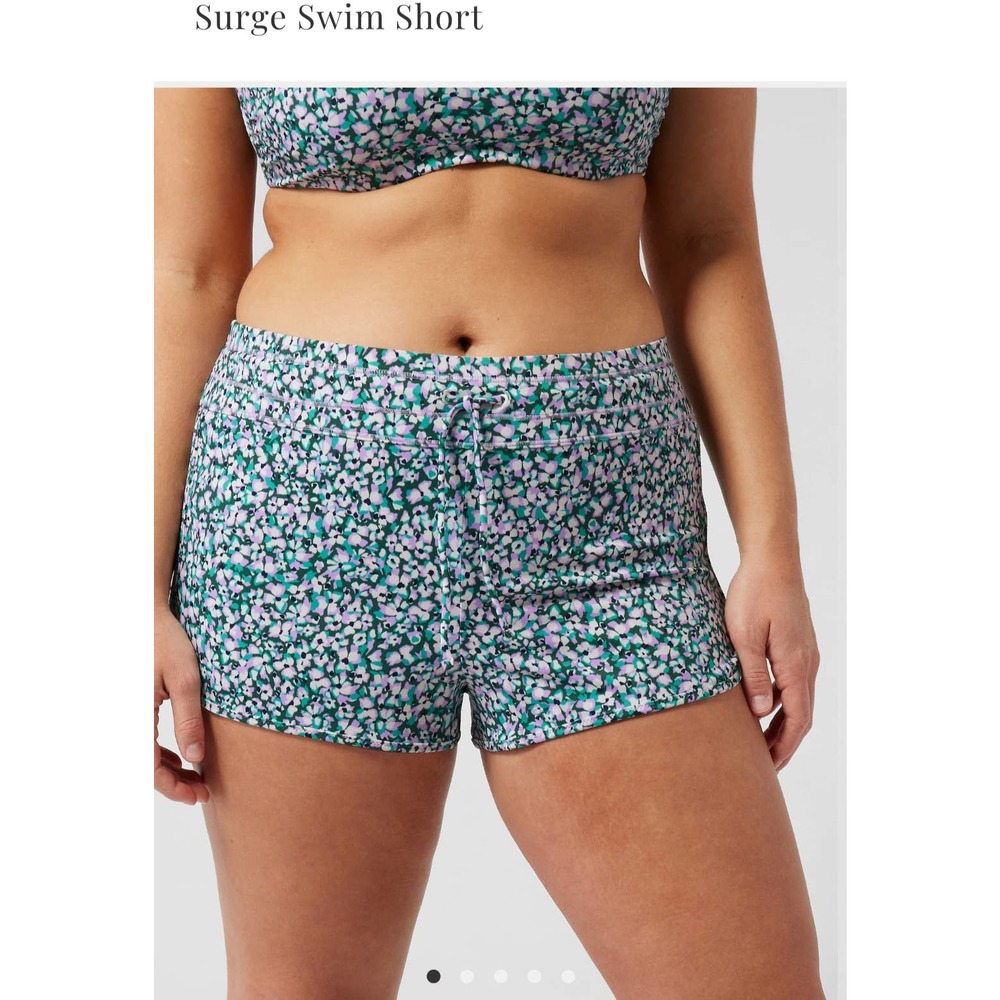 NWT Athleta Surge Swim Short - Camo Flora Gables - medium